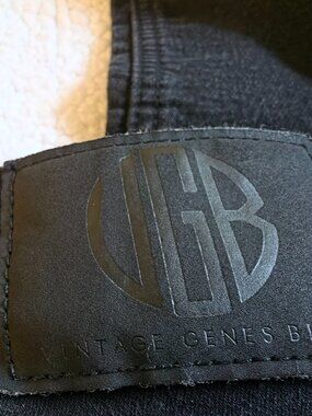 VGB Vintage Genes Black Men's Slim Fit Comfort Denim Black Jeans